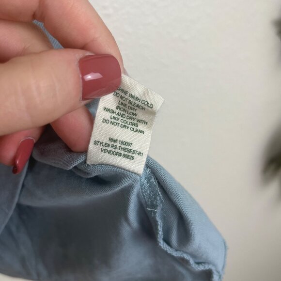 Modish Rebel Graphic Talking Short Sleeve Shirt Blue Women’s Size S - Picture 6 of 6